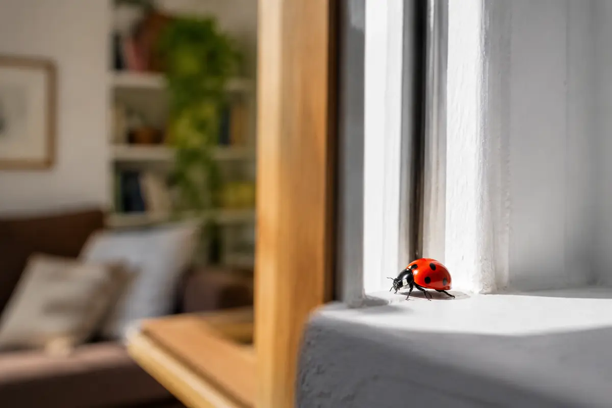 Coccinella in casa significato