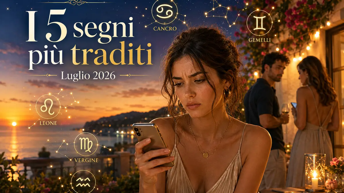 5 segni più traditi luglio