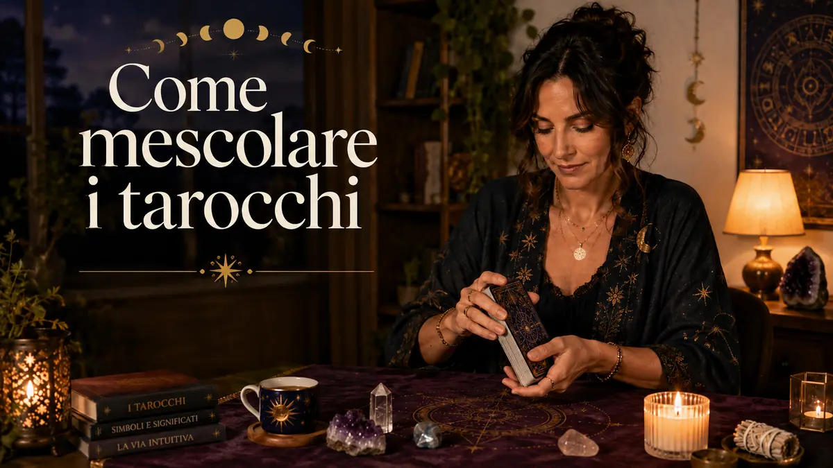Tarocchi il gesto che apre la lettura