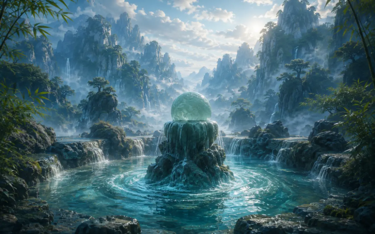 Immagine astratta per descrivere l'Elemento cinese acqua